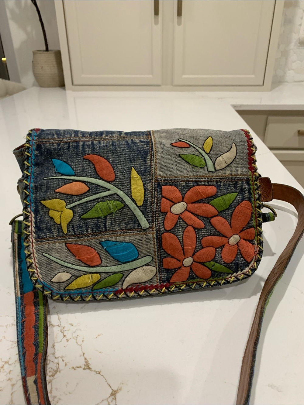 Patricia Nash Denim Floral - Multicolor
embroidered Crossbody Bag - Picture 2 of 13